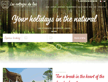 Tablet Screenshot of lescottagesdulac.fr